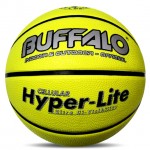 Buffalo Sports Hyper-Lite Cellular Rubber Basketball | Size 7 Neon Yellow